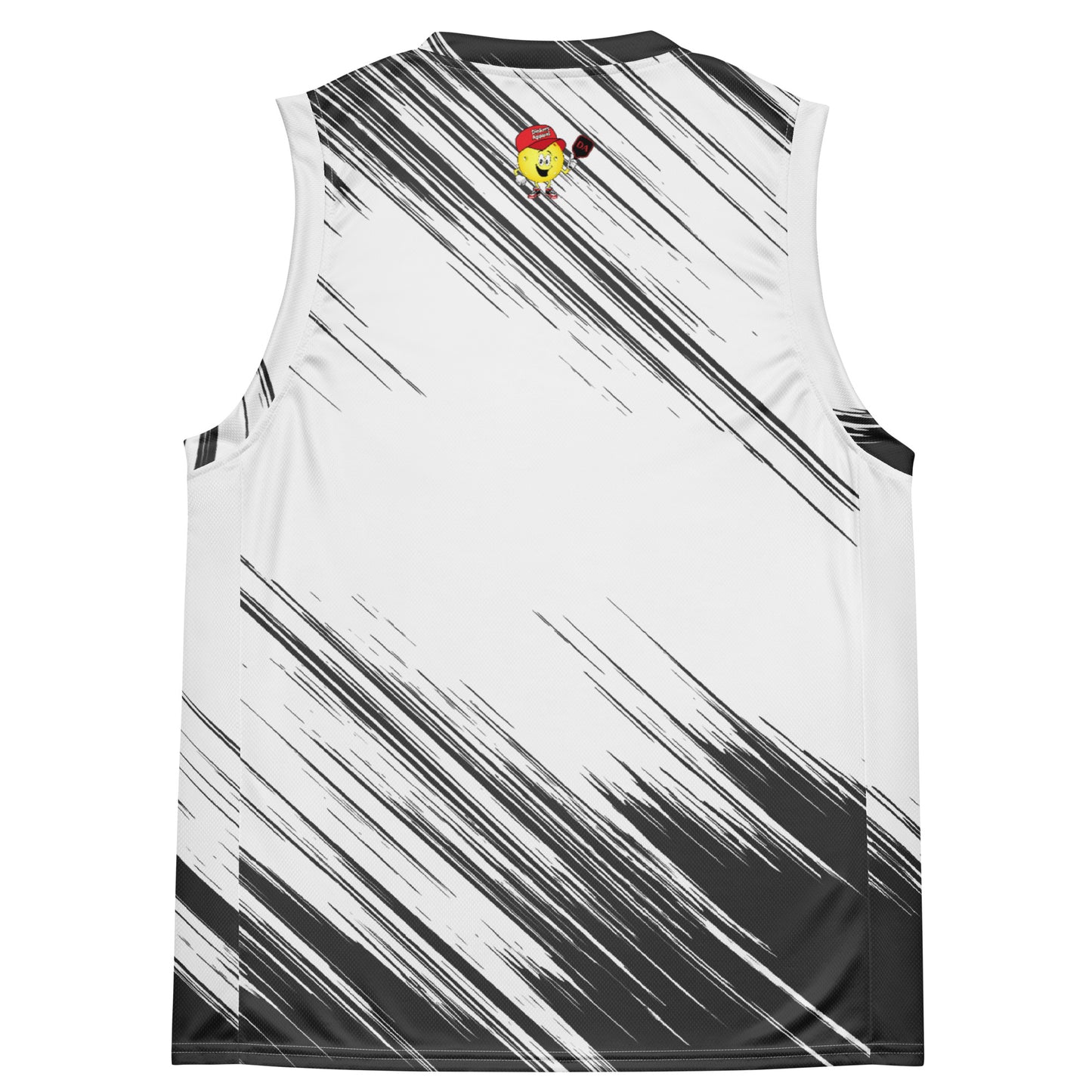 Pickleball Addict Black White Jersey